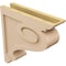 Ekena Millwork 4"W x 16"D x 16"H Thin Scroll Rough Cedar Woodgrain TimberThane Corbel, Primed Tan CORUR04X16X16SCRRCPR - alternate 4